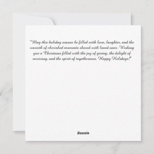 Vreugdevolle Momenten van Rust Feestdagenkaart (Achterkant)