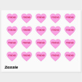 Vriend aangepaste bericht Valentijnsdag leuk schat Hart Sticker (Vel)