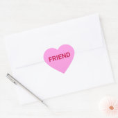 Vriend aangepaste bericht Valentijnsdag leuk schat Hart Sticker (Envelop)