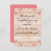 Vriend bedankt creditcard (Voorkant / Achterkant)