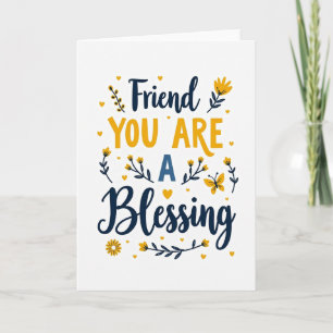 Vriend Blessing Bloemschikking Kaart