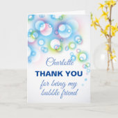 Vriend dank je groet kaart (Gele Bloem)