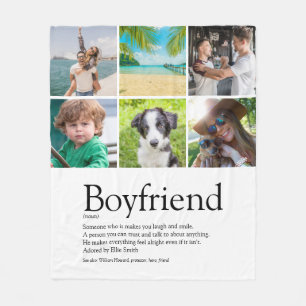 Vriend definitie 6 foto collage leuk fleece deken