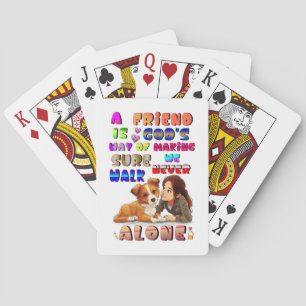 Vriend Gods Manier Om Ervoor Te Zorgen Dat We Nooi Pokerkaarten