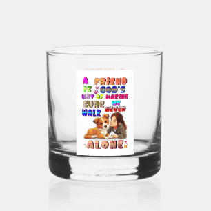Vriend Gods Manier Om Ervoor Te Zorgen Dat We Nooi Whisky Glas