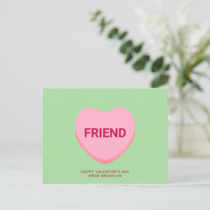 Vriend groen conversatie hart Valentijnsdag Briefkaart