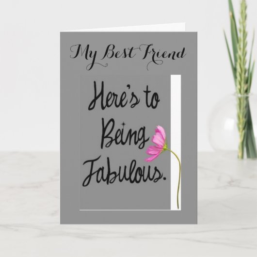 VRIEND-HIER IS OM FANTASTISCH TE ZIJN OP JE VERJAA KAART (Voorkant)