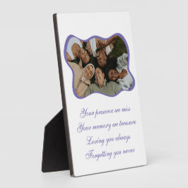 Vriend in de bossen Tafelplaat 5x7 met Ezel Fotoplaat