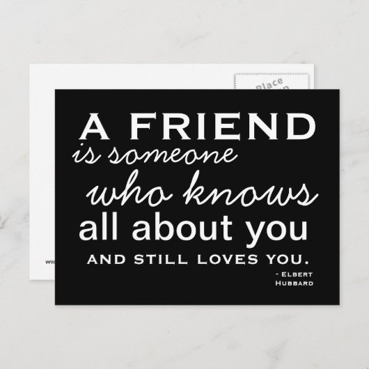 Vriend - Inspirerend Briefkaart (Voorkant / Achterkant)