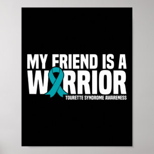 Vriend is een Warrior Tourette Syndrome Awareness Poster
