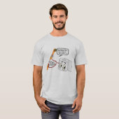 vriend je denkt dat je een probleem hebt met grapp t-shirt (Voorkant volledig)