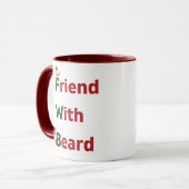 Vriend met baard mok (Voorkant links)
