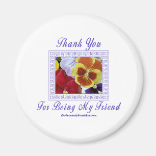 Vriend Pansies Magneet