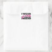 vriend ronde sticker (Tas)