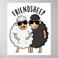 Vriend-schaap Grappige Schaap Pun