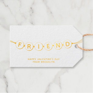 Vriend schattige vriendschap armband rood terug go cadeaulabels