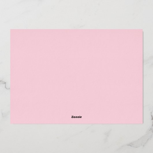 Vriend schattige vriendschapsarmband roze Valentij Folie Feestdagenkaart (Achterkant)