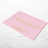 Vriend schattige vriendschapsarmband roze Valentij Folie Feestdagenkaart (Gedraaid)