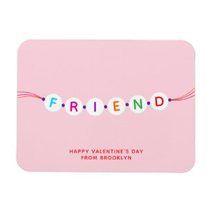 Vriend schattige vriendschapsarmband roze Valentij Magneet