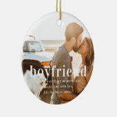 vriend | Sentimentele foto KeepSake Kerstmis Keramisch Ornament (Rechts)