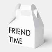 Vriend tijd geschenkdoos bedankdoosjes (Achterkant)