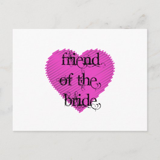 Vriend van de Bride Briefkaart (Voorkant)
