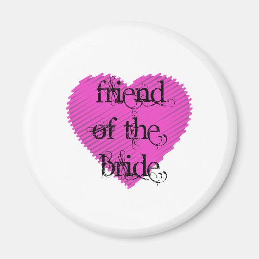 Vriend van de Bride Magneet (Voorkant)