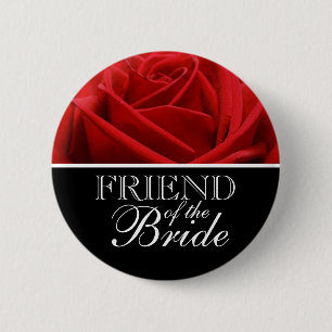 Vriend van de bruidduwen ronde button 5,7 cm