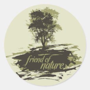 vriend van de Natuur Ronde Sticker