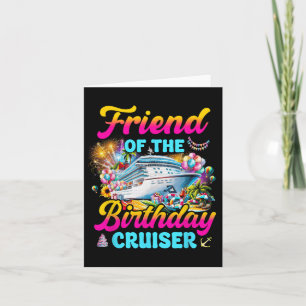 Vriend van de verjaardag Cruiser Funny Cruise Gebo Kaart