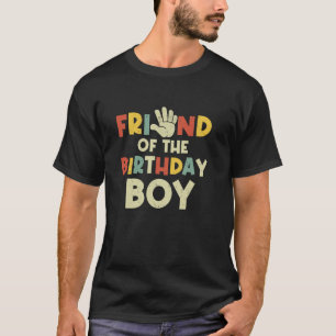 Vriend van de verjaardag jongen Hi vijf jaar oude  T-shirt