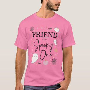 Vriend van het meisje van de eerste verjaardag roz t-shirt