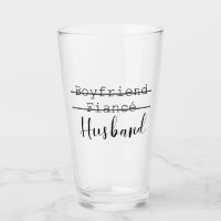 Vriend Verloofde Man Moderne Typografie Bruiloft