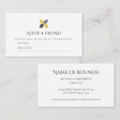 Vriend Verwijzing Professionele Zwart en Gouden Kl (Voorkant / Achterkant)