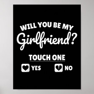 Vriend vraag haar of je mijn Vriendin bent Poster