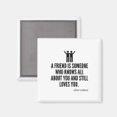 Vriend weet alles over jou magneet (Voorkant / Achterkant)