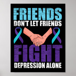Vriend Zelfmoord Bewustzijn Mentale Gezondheid Poster