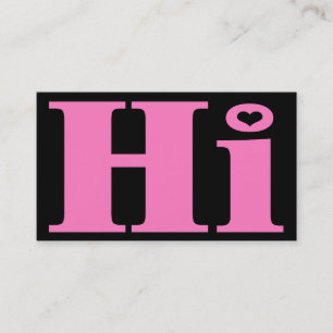 Vriendelijk.Alle purpose.HI.InIntroductie visiteka Contactkaartje