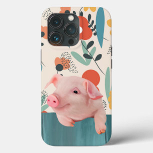 Vriendelijk Baby varken   Schattig baby dier iPhone 13 Pro Hoesje