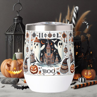 Vriendelijk Boek Halloween Ghost Modern Script Spo