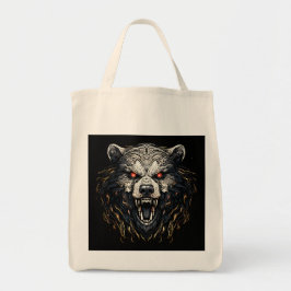 Vriendelijk bruin beer, gemeen bruin beer, superma tote bag