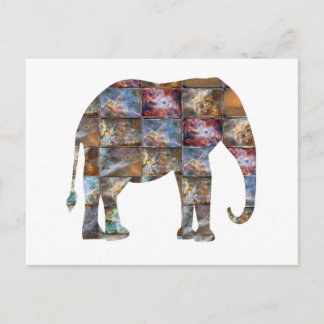 Vriendelijk dier : Elephant Marble Tiles Briefkaart
