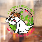 Vriendelijk Gezellige Warme Dag Fris Water Raam St Raamsticker (Vel 2)