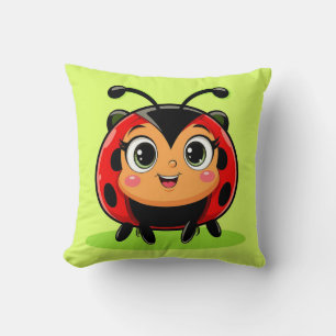 🐞 Vriendelijk Lieveheersbeestje Karakter Decor Vo Kussen