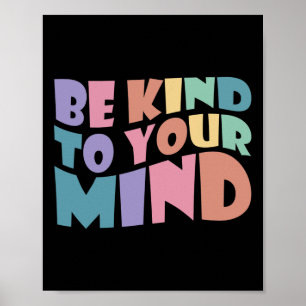 Vriendelijk om je geestelijke gezondheid vriendeli poster