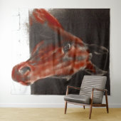 vriendelijk paard wandkleed (In Situ (horizontaal))