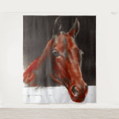 vriendelijk paard wandkleed (Voorkant)