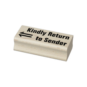 "Vriendelijk Retour Afzender" & Pijl Stempel