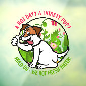 Vriendelijk warm dag Verse water raamsticker (Vel 3)