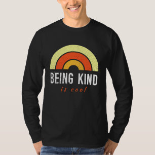 Vriendelijk zijn is cool zon ontwerp omgeving en a t-shirt